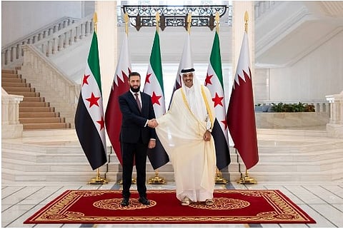 أمير قطر والرئيس السوري يستعرضان الأوضاع الإقليمية والدولية