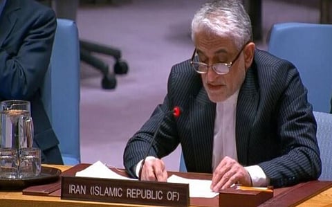 مندوب إيران في الأمم المتحدة: طهران تتلقى «إشارات» عن استعداد واشنطن لوقف الحصار البحري