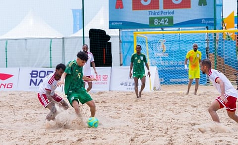 «أخضر الشاطئية» يتأهل إلى نصف نهائي الألعاب الآسيوية الشاطئية