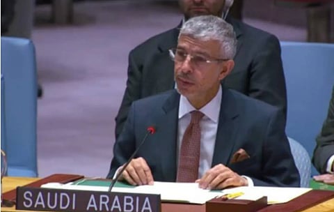 مندوب السعودية بمجلس الأمن: المملكة تدعم جميع الجهود الرامية لخفض التصعيد بالمنطقة

