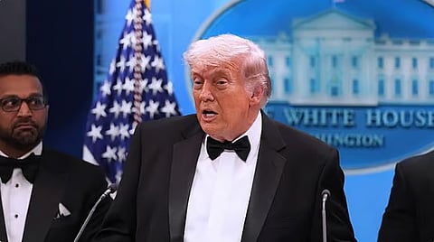 ترامب: إيران أبلغتنا للتو بأنها في حالة انهيار كامل