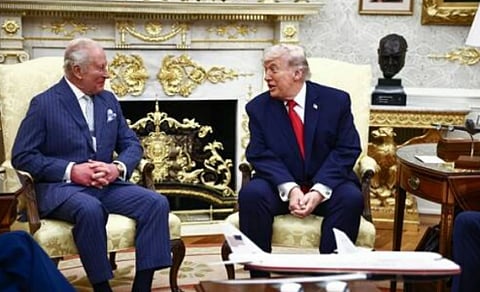 «ترامب» يستقبل ملك بريطانيا في البيت الأبيض ويؤكد على العلاقة الوثيقة بين البلدين