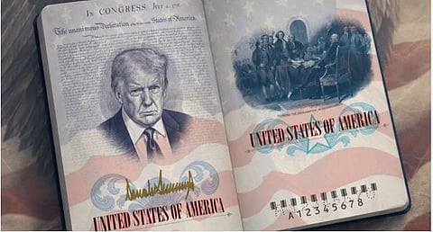 الخارجية الأمريكية تخطط لوضع صورة ترامب على جوازات السفر