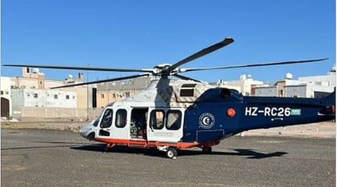 إنقاذ حالة تنفسية حرجة عبر الإخلاء الطبي الجوي بالمدينة المنورة