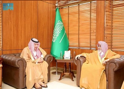 مفتي عام المملكة يستقبل رئيس هيئة الرقابة ومكافحة الفساد
