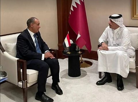 وزيرا خارجية مصر وقطر: نتطلع لتبني كافة الأطراف الفاعلة لمواقف تتسم بالمسؤولية والحكمة