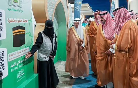  نائب أمير تبوك يقف على الجهود المبذولة لخدمة ضيوف الرحمن بمنفذ حالة عمار
