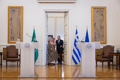 وزير الخارجية ونظيره اليوناني يترأسان اجتماع اللجنة السياسية بمجلس الشراكة الإستراتيجية السعودي الهيليني 