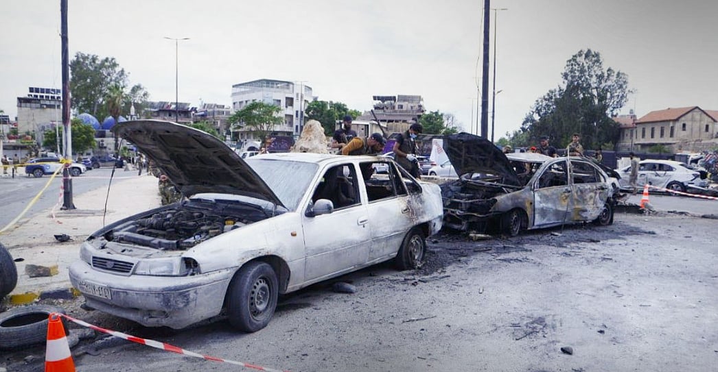 الدفاع السورية: انفجار سيارة مفخخة بمنطقة باب شرقي في دمشق يقتل جنديا ويصيب آخرين