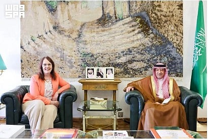 ‎ نائب وزير الخارجية يستقبل القائم بالأعمال في السفارة الأمريكية لدى المملكة