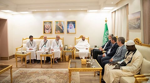 «آل الشيخ» يلتقي عددًا من الشخصيات المستضافة في برنامج ضيوف خادم الحرمين الشريفين للحج