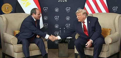 الرئيس الأمريكي يلتقي نظيره المصري على هامش أعمال قمة مجموعة السبع