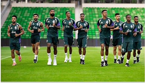 كأس العالم 2026.. الأخضر يغادر غدًا إلى هيوستن ويواصل تدريباته استعدادا للرأس الأخضر