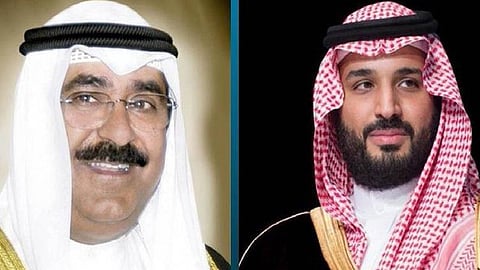 الأمير محمد بن سلمان يتلقى اتصالاً هاتفيًا من ولي عهد دولة الكويت