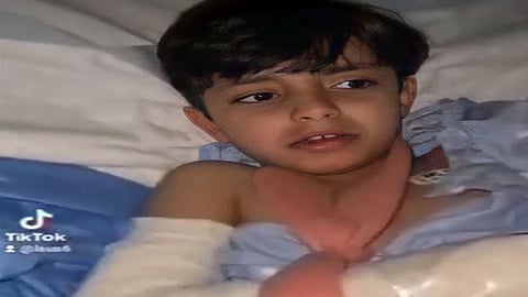 مقطع يوثق أول ظهور لأبناء الراحل محمد الشمري بعد الحادث المروري