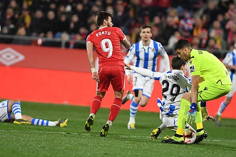 جيرونا يتعادل مع سوسييداد سلبيا بالدوري الإسباني