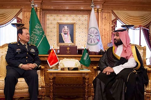 ولي العهد يبحث مع وزير الدفاع الصيني تطورات الأوضاع في المنطقة