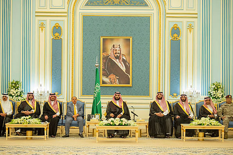 ولي العهد يلتقي رئيس وأعضاء مجلس النواب اليمني