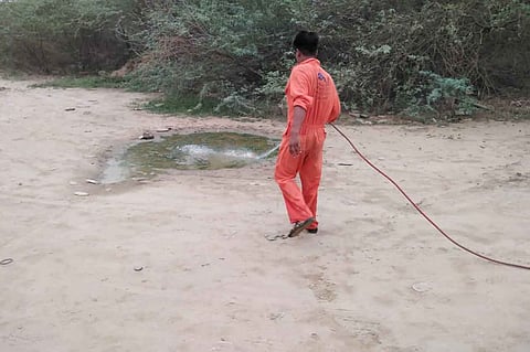 محافظ الحرث: نواصُل جهود رش وردم المستنقعات الناتجة عن الأمطار