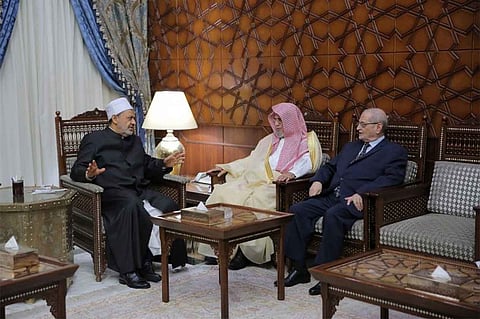 شيخ الأزهر يستقبل الشيخ صالح بن حميد