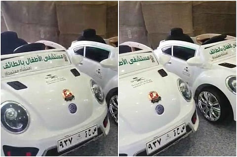 سيارات كهربائية لإزالة رهبة التنويم في مستشفى الأطفال بالطائف
