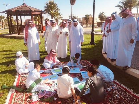 بالصور.. 100 طالب يشاركون في «المرسم الحر» بالطائف