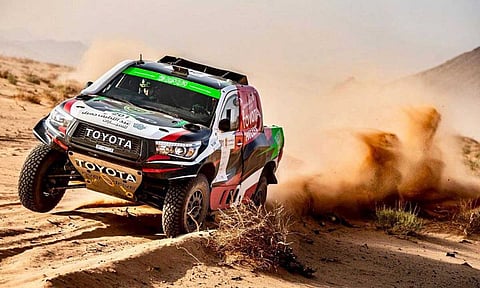 الراجحي يتقدَّم للمركز الثاني بالترتيب العام في المرحلة الثانية لرالي العلا نيوم