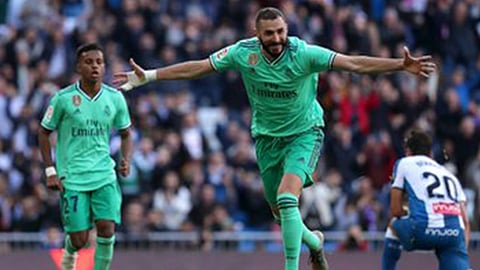 ريال مدريد يفوز على إسبانيول بهدفين