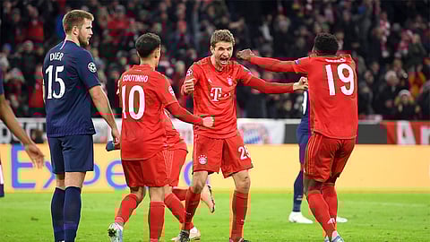 بايرن يعبر توتنهام بثلاثية ويحقق العلامة الكاملة بدوري الأبطال