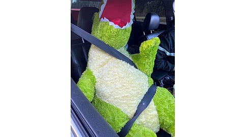 ديناصور يُغرِّم سائق سيارة بأمريكا 200 دولار