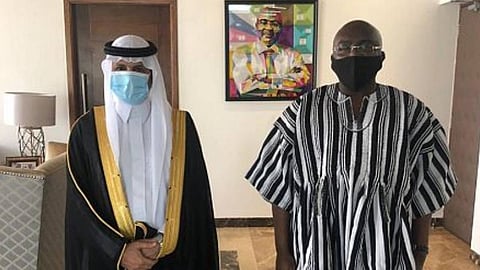 نائب رئيس غانا يبحث مع سفير المملكة العلاقات الثنائية والقضايا المشتركة بين البلدين