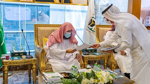 بالصور.. «السديس» يدشن منصة التدريب الإلكترونية ونموذج قياس عائد التدريب