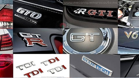 ما علاقة هذه الأحرف المثبتة في مؤخرة السيارة بالمحرك وتقنياته