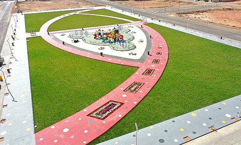 بالصور: لوحة جمالية فريدة في بلدية رياض الخبراء.. وتوزيع 25 ألف وردة على المواطنين