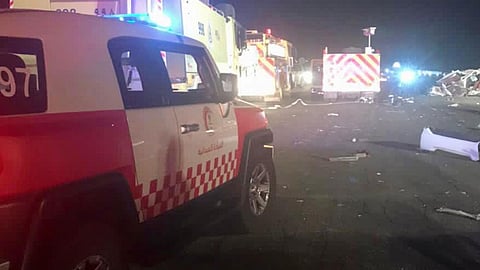 القصيم..7 وفيات و5 إصابات في حادث تصادم على طريق المدينة القديم