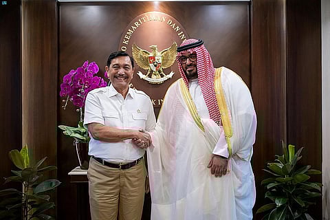 Saudi Minister of Economy and Planning Meets with Coordinating Minister for Maritime and Investment Affairs of Indonesia