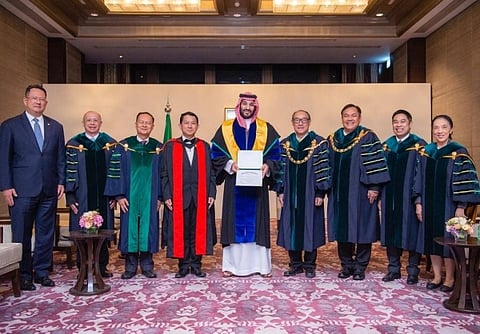 Crown Prince receives honorary doctorate in Thailand