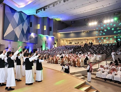 Minister of Education Yousef bin Abdullah Al-Benyan attended today the ministry's celebration of World Teachers' Day on October 5