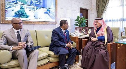 Riyadh Governor Receives Newly Appointed Ambassador of Sierra Leone to Saudi Arabia

