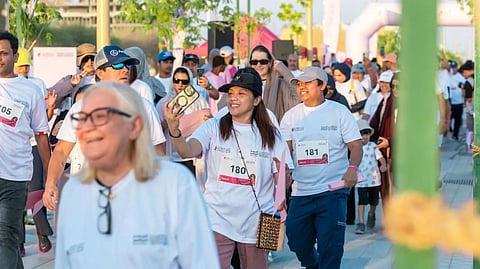 Riyadh's Sports Boulevard Hosts Breast Cancer Awareness Walk