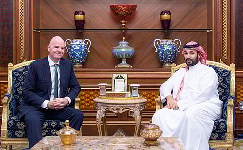 Crown Prince Meets with FIFA President in Jeddah to Discuss Sports Cooperation