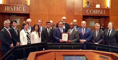 Houston's Mayor Grants Honorary Citizenship Certificate to Saudi Consul General