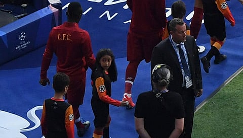 Basmah Alshnaifi.. the first Saudi girl to become champions league mascot