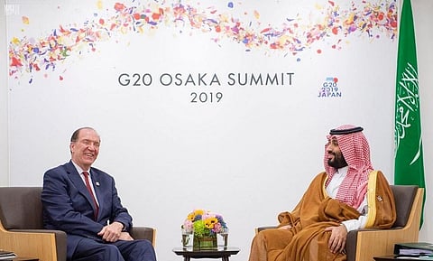 Crown Prince discuss cooperation with World Bank group president