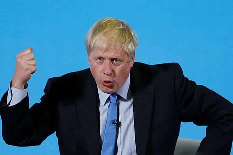 Thousands protest British PM Johnson's move to suspend parliament