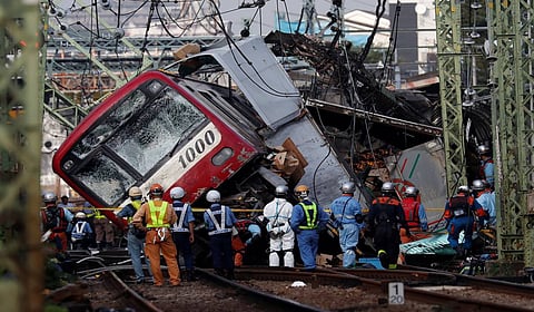 At least 34 injured, one critically, as truck and train collide in Japan