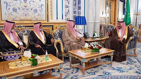 King Salman and Crown Prince meets Family of Late Major General Abdulaziz Al-Fagham