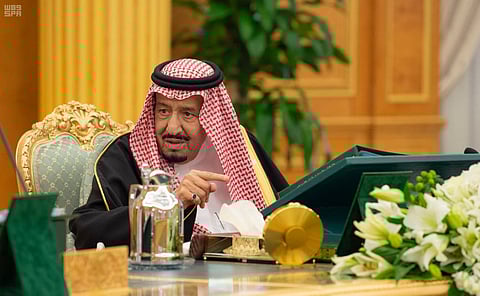King Salman Chairs Saudi Arabia’s Cabinet Session in at Al-Yamamah Palace