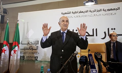 Algerian President Abdelmadjid Tebboune.