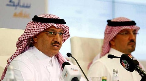 SABIC CEO Yousef al-Benyan speaks during a press conference in Riyadh. (File photo: Reuters)
